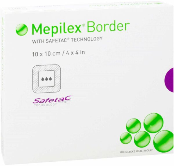 Mepilex Border Schaumverband 10x10 cm 5 Stück