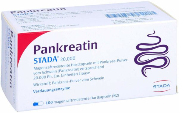 Pankreatin Stada 20.000 100 Magensaftresistente Hartkapseln