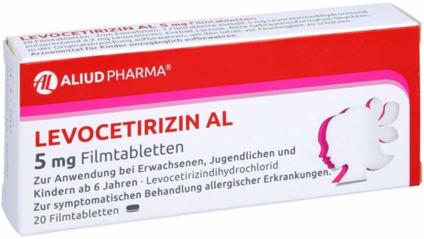 Levocetirizin Al 5 mg 20 Filmtabletten