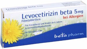 Levocetirizin Beta 5 mg 20 Filmtabletten