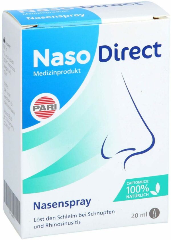 Nasodirect Nasenspray Mit Captomucil 20 ml