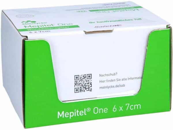 Mepitel One 6x7 cm Silikon Netzverband Spender