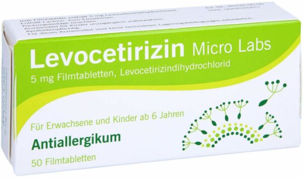 Levocetirizin Micro Labs 5 mg 50 Filmtabletten