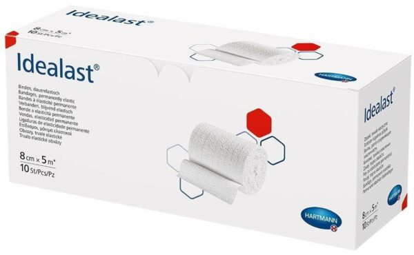 Idealast Binde 8 cm X 5 M Weiß 10 Binden