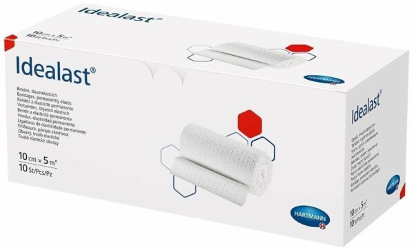 Idealast Binde 10 cm X 5 M Weiß 10 Binden