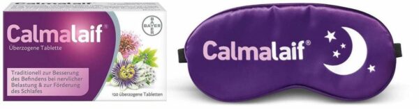 Calmalaif überzogene Tabletten 120 Stück + gratis Schlafmaske