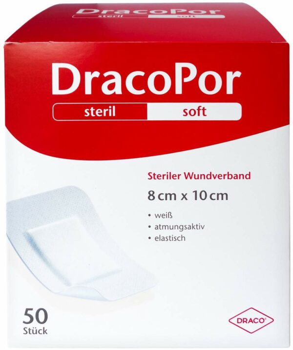 Dracopor Wundverband 8 X 10 cm Steril 50 Stück