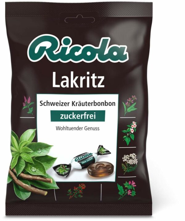 Ricola Ohne Zucker Lakritz 75 G Bonbons