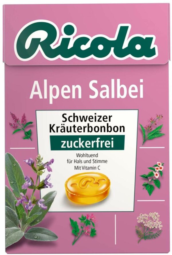 Ricola Box Alpen Salbei zuckerfrei 50 g