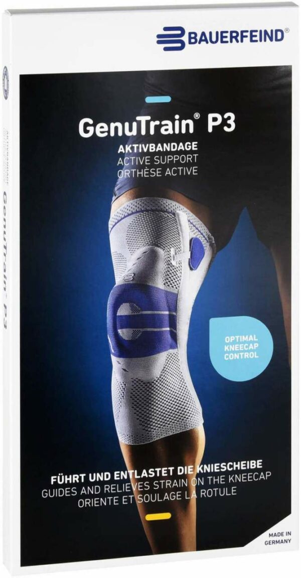 Genutrain Kniebandage P3 Links Gr.3 Schwarz 1 Stück