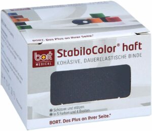 Bort Stabilocolor Haft Binde 4 cm Schwarz 1 Stück