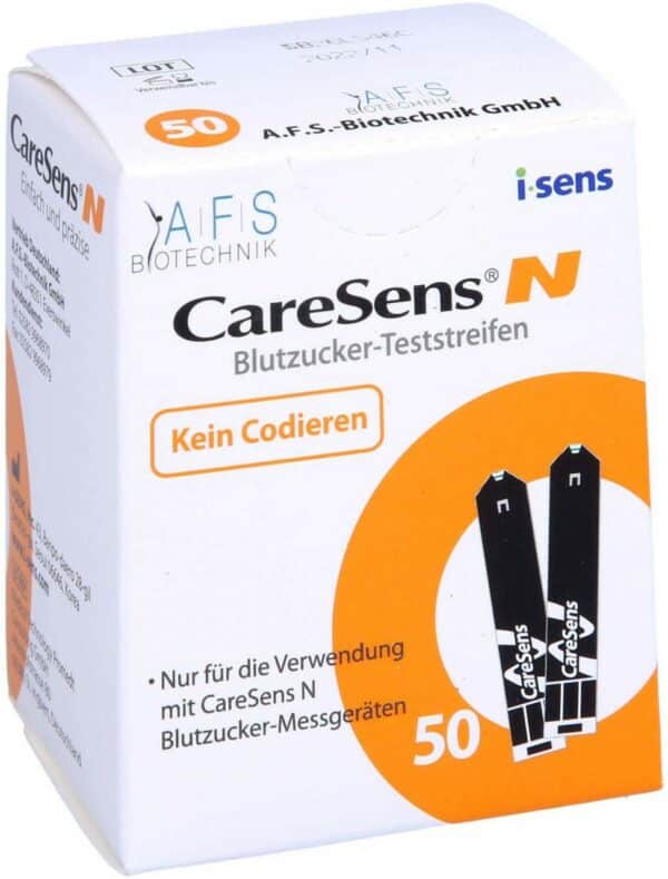 Caresens N Blutzuckerteststreifen Auto. Codierend 50 Stück