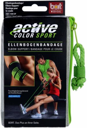 Bort Activecolor Sport Ellenbogenband.M Schwarz Grau 1 Stück