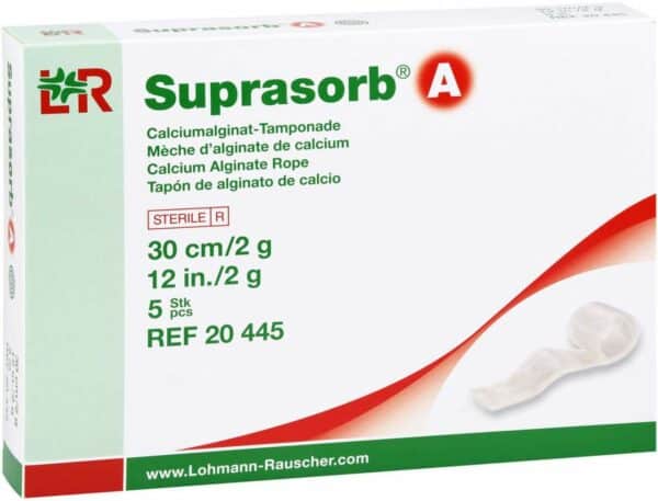 Suprasorb A Calciumalginat Steril 30 cm 2 G 5 Tamponaden