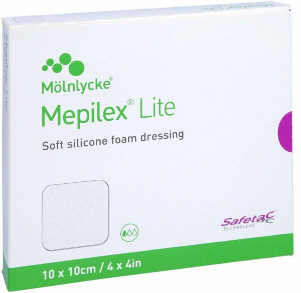 Mepilex Lite Schaumverband 10 X 10 cm Steril 5 Stück