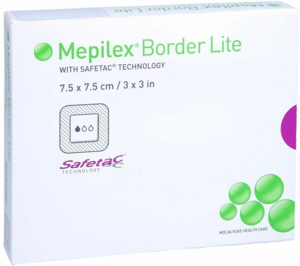 Mepilex Border Lite Schaumverband 10 X 10 cm Steril 5 Stück