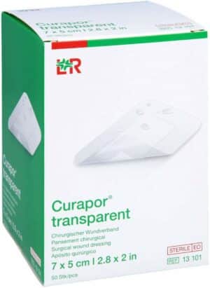 Curapor Wundverband Steril Transparent 5 X 7 cm 50 Stück