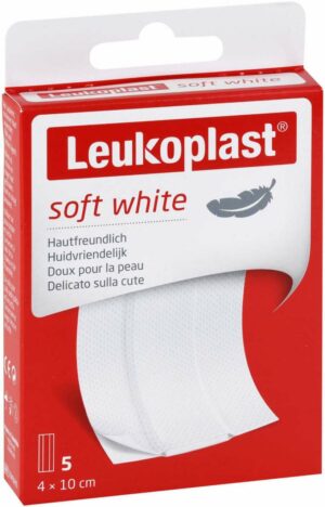 Leukoplast Soft White Pflaster 4 X 10 cm 5 Stück