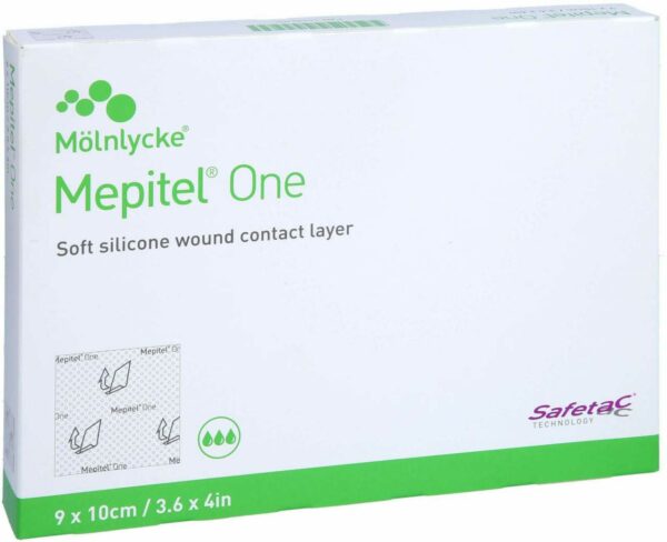 Mepitel One 9 X 10 cm Silikon Netzverband 5 Stück