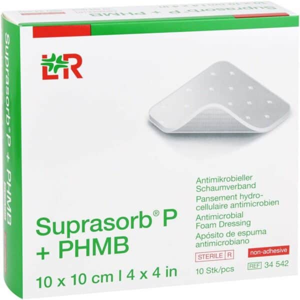 Suprasorb P+phmb Schaumverband 10 X 10 cm 10 Stück