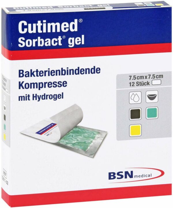 Cutimed Sorbact Gel Kompressen 7