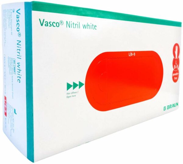 Vasco Nitril White Untersuchungshandschuhe Gr.L 100 Stück