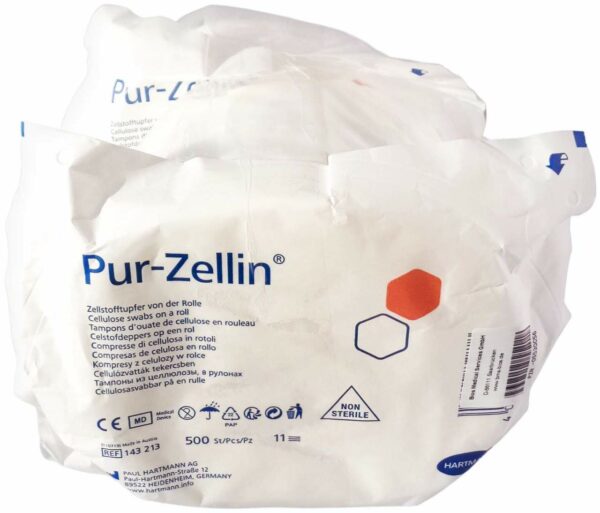 Pur Zellin 4 X 5 cm Unsteril Rolle zu 500 St.