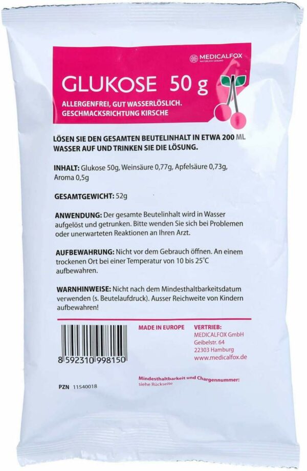 Glukose 50 G Kirsch Plv.Z.Her.E.Lsg.Z.Einnehmen