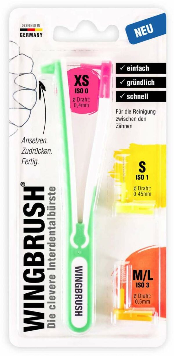 Wingbrush Starter Set Halter M.3 Bürsten 1 Set