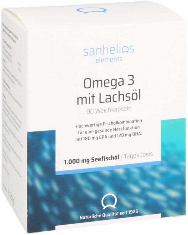 Sanhelios Omega-3 Mit Lachsöl Kapseln