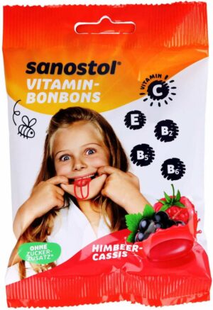 Sanostol Vitamin Bonbons Himbeer Cassis  75 G