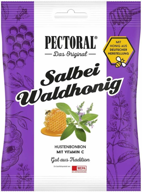 Pectoral Salbei Waldhonig Bonbons 72 G