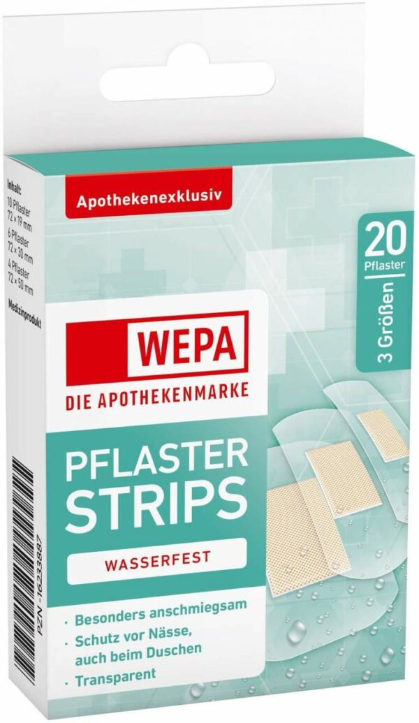 Wepa Pflasterstrips Wasserfest 3 Größen