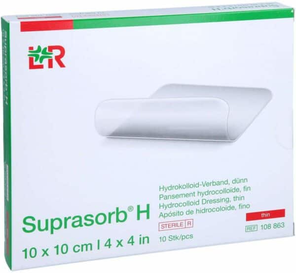 Suprasorb H Hydrokoll.Verb.Dünn 10 X 10 cm 10 Stück