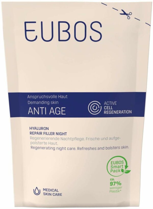 Eubos Anti-Age Hyaluron Repair Filler Night Nachfüllbeutel 50 ml