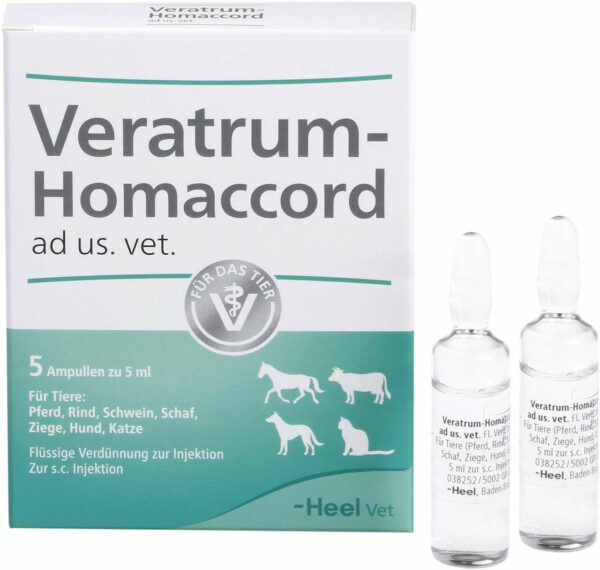 Veratrum Homaccord Ad Us. vet. 5 Ampullen