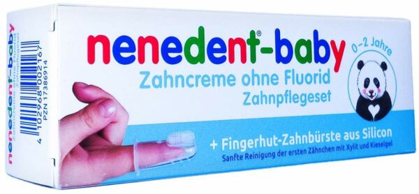 Nenedent-Baby Zahncreme Ohne Fluorid Zahnpflegeset 20 ml