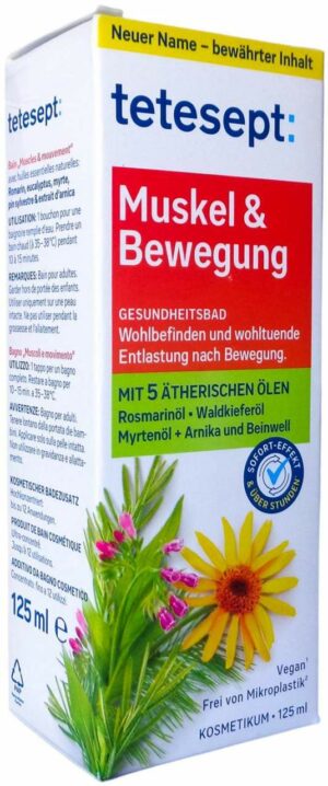 Tetesept Muskel & Bewegung Bad 125 ml