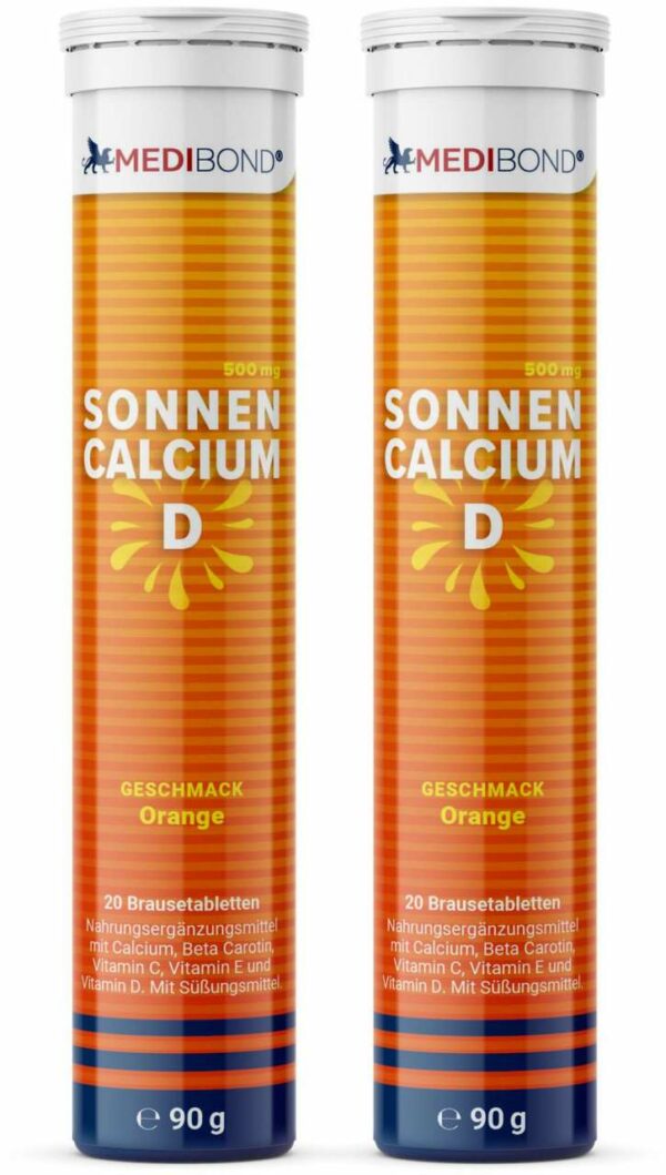 Sonnencalcium D Medibond Brausetabletten 2 x 20 Stück