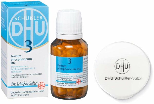 DHU Bioch 3 Fer. phosph.D12 200 Tabletten + gratis Tablettendose 1 Stück