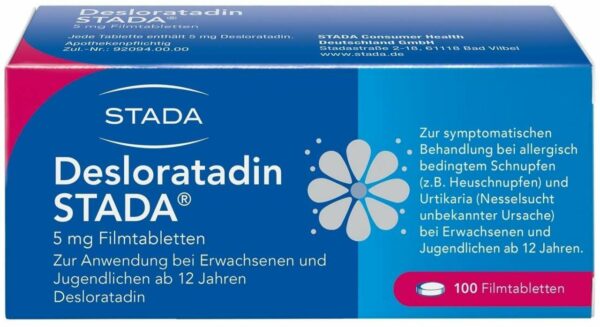 Desloratadin Stada 5 mg 100 Filmtabletten