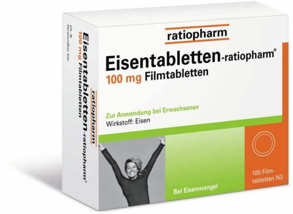 Eisentabletten-ratiopharm 100 mg 100 Filmtabletten