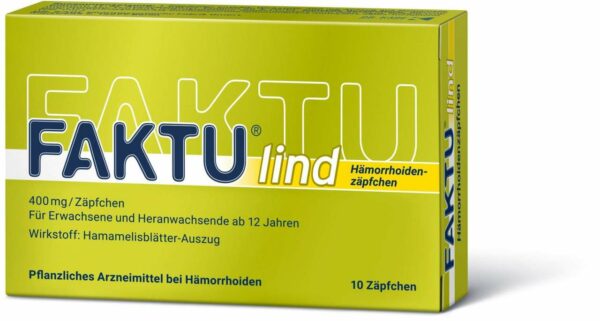 Faktu lind Hämorrhoidenzäpfchen 10 Stück