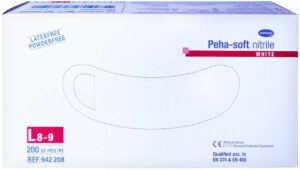 Peha Soft Nitrile White Unt.Hands.Unsteril Pf L  200 Stk