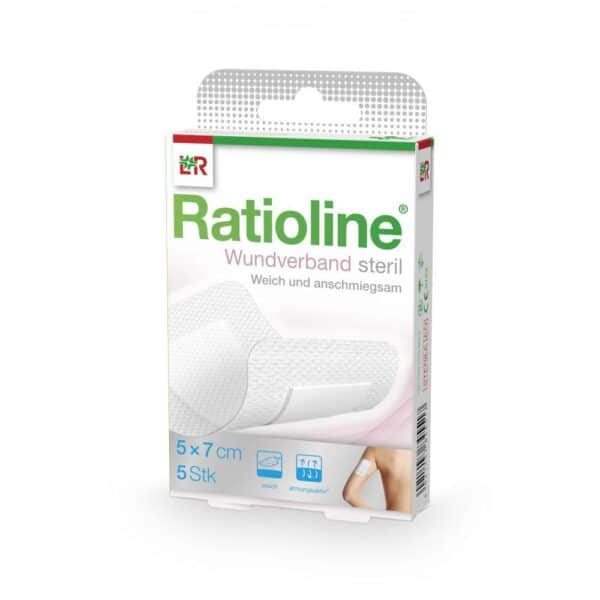 Ratioline Wundverband 7x5 Cm Steril