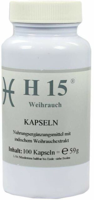 H 15 Weihrauchkapseln 350 mg 100 Kapseln