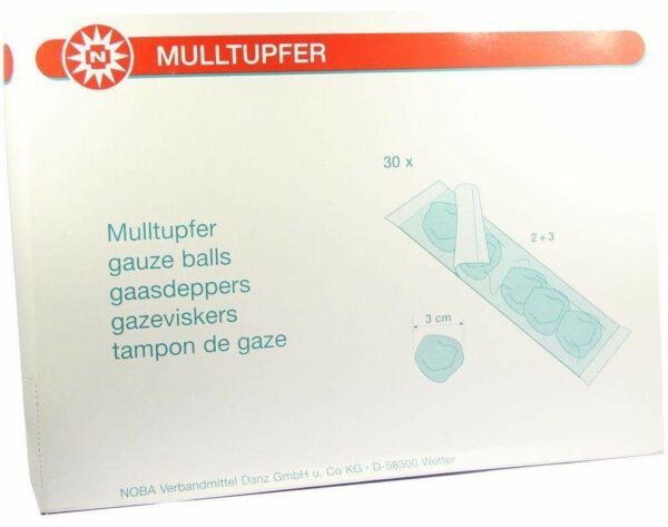 Mulltupfer Pflaumengroß 2+3 Steril Set