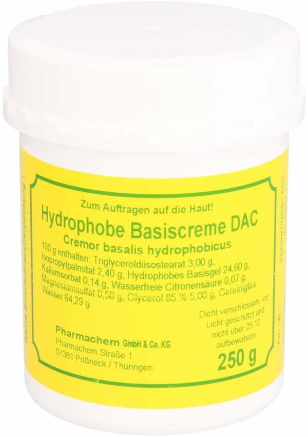 Hydrophobe Basiscreme Dac 250 G