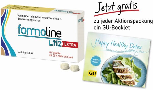 Formoline L112 Extra 48 Tabletten + gratis GU Happy Healthy Detox Booklet