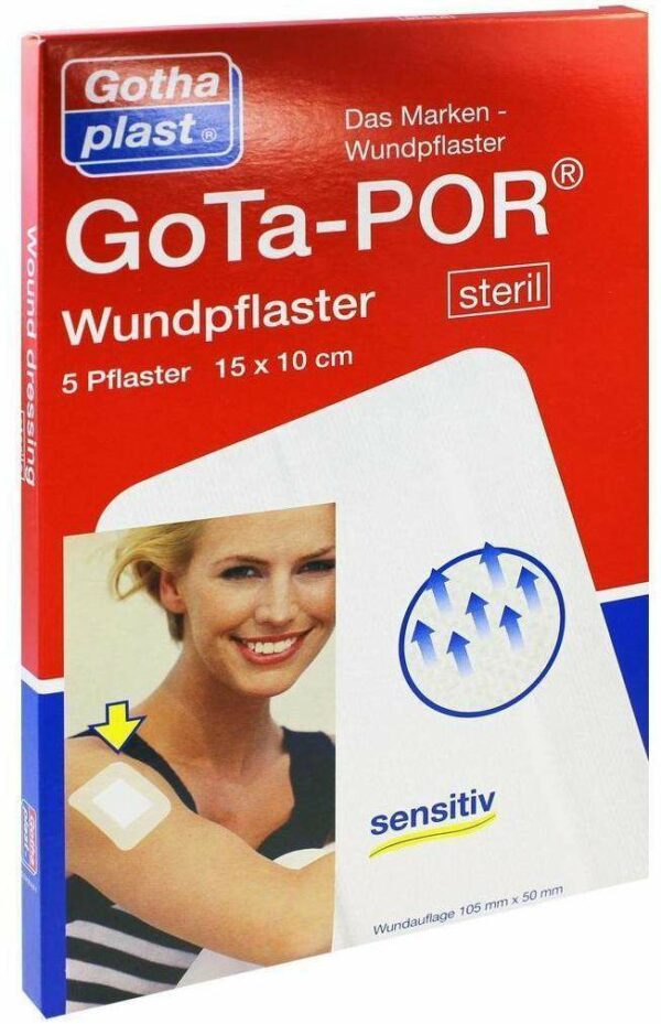 Gota Por Wundpflaster Steril 15 cm X 10 cm 5 Pflaster